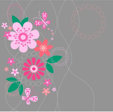 Flower background clipart