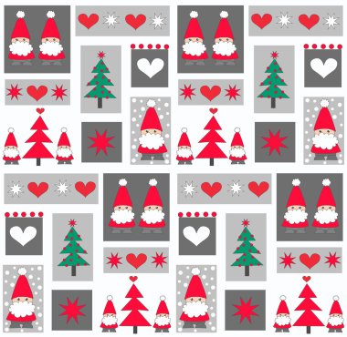 Seamless christmas pattern clipart