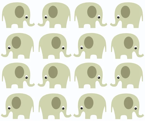 원활한 코끼리 패턴 — 스톡 벡터