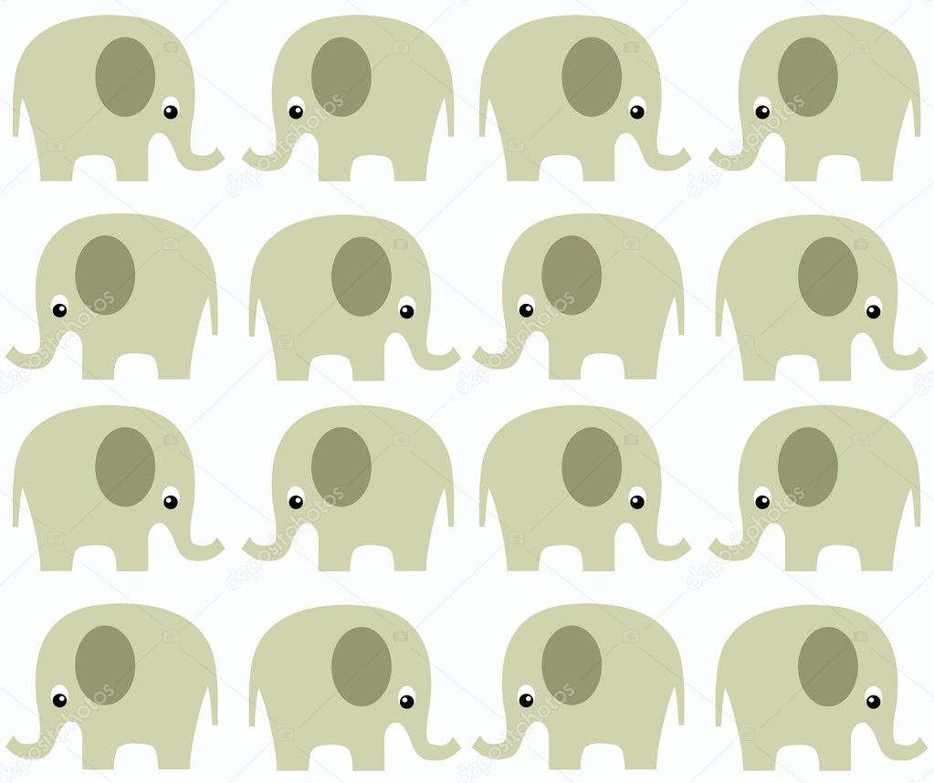 Seamless elephant pattern