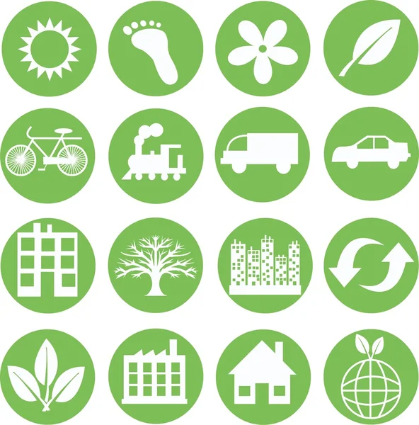 Εικόνες οικολογία πράσινο — Διανυσματικό Αρχείο