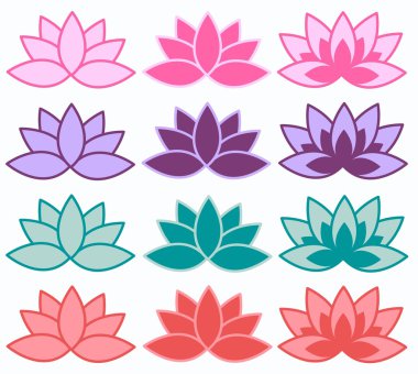 Lotus flower background clipart