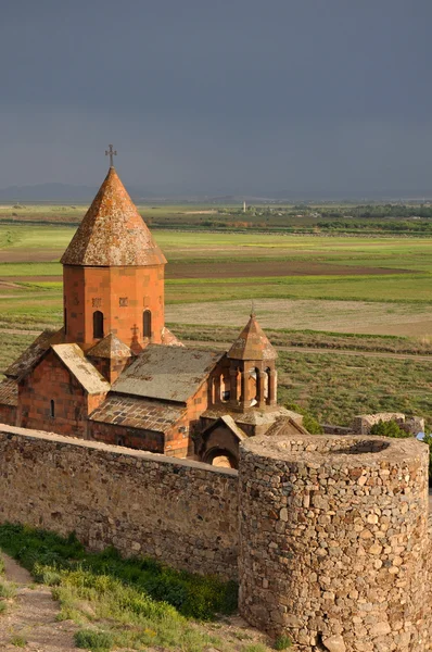 在亚美尼亚神圣 khor virap 修道院 — 图库照片