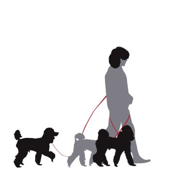 Dog Walk clipart