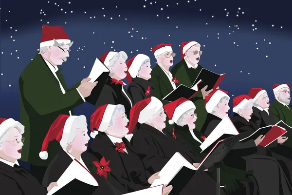 Χριστουγεννιάτικη συναυλία — Διανυσματικό Αρχείο