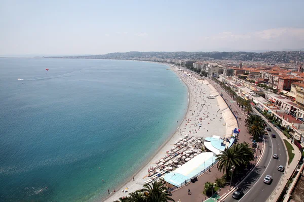 Nasyp Cote d'Azur w Nicei, Francja — Zdjęcie stockowe