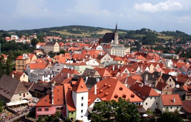 Çek Krumlov 'un Çatıları