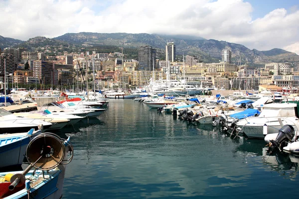 Vista panorámica del puerto de Mónaco, Monte Carlo — Foto de Stock