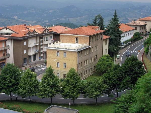Uma das ruas de San Marino — Fotografia de Stock