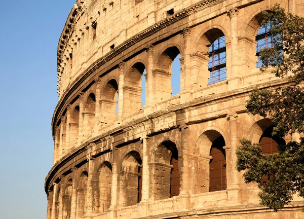 Fragment av väggens colosseum i Rom, Italien — Stockfoto