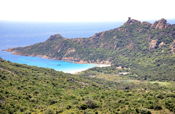 Błękitne laguny. Korsyka, Francja — Zdjęcie stockowe