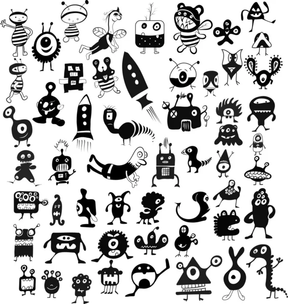 Doodle σύνολο χαρακτήρων — Διανυσματικό Αρχείο