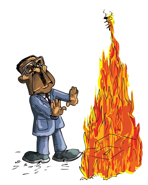 Robert Mugabe karikatúra — Stock Vector