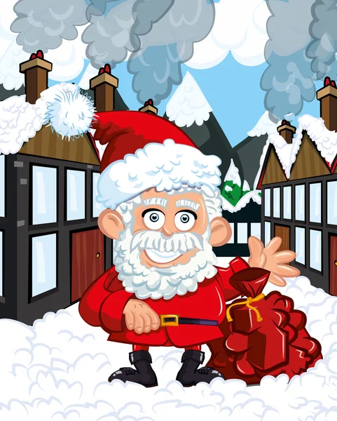 Cartoon Santa Clause — Stock Vector