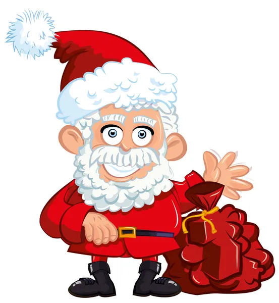 Caricature Santa Clause — Image vectorielle