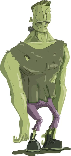 Cartone animato Frankenstein mostro — Vettoriale Stock
