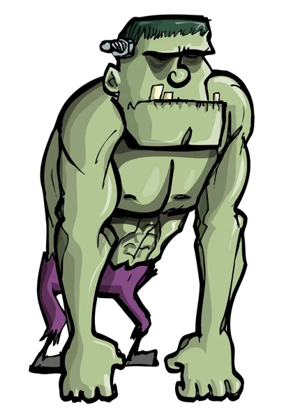 Desenhos animados Frankenstein monstro —  Vetores de Stock