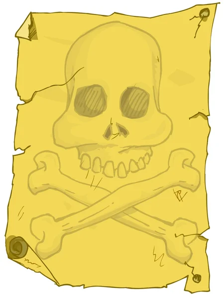 Cartoon of pirate poster — Stock Vector