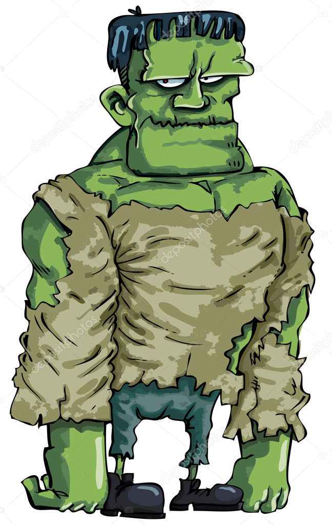 Cartoon Frankenstein monster