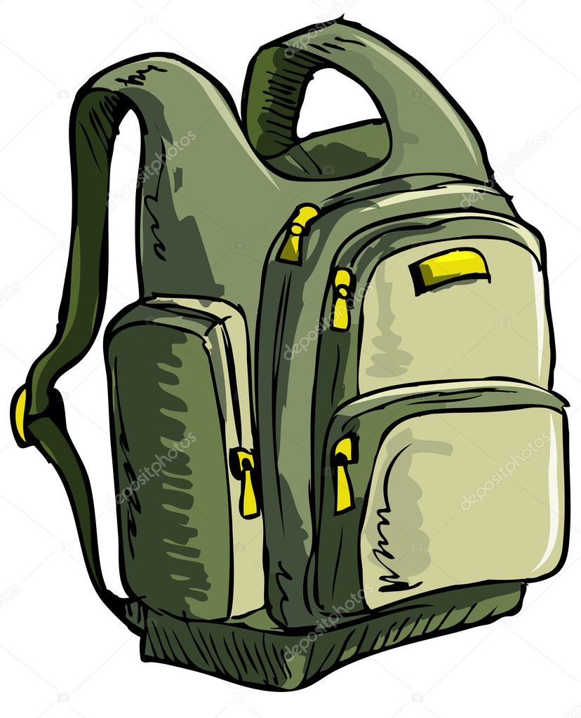 Illustration of a backpack