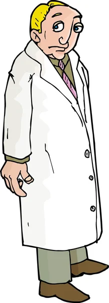 悲しいラボ男の漫画 — ストックベクタ
