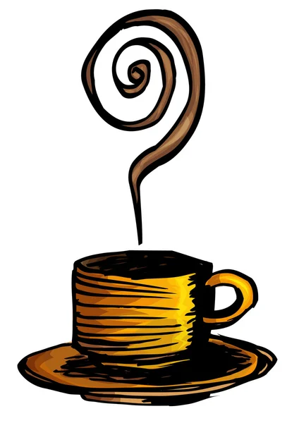 Cartone animato di progettazione tazza di caffè — Vettoriale Stock