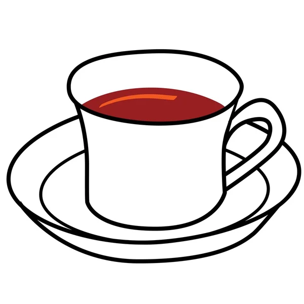 Tecknad av kopp kaffe — Stock vektor