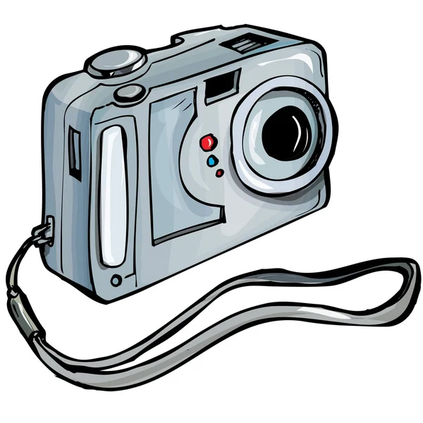 Illustrazione di una fotocamera istantanea — Vettoriale Stock