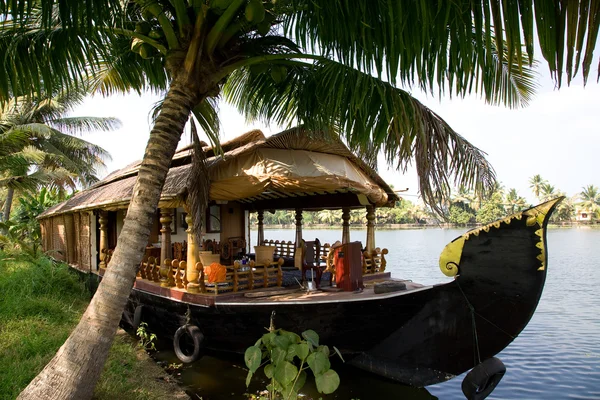 stock image House boat in backwaters