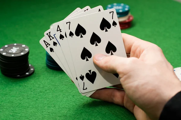 Combinazione vincente Poker — Foto Stock