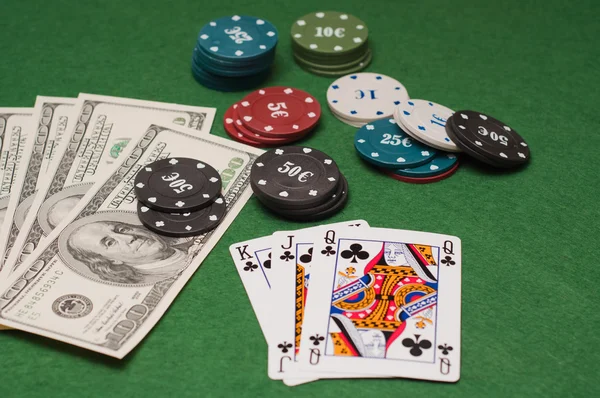 Casino-Glücksspielchips — Stockfoto