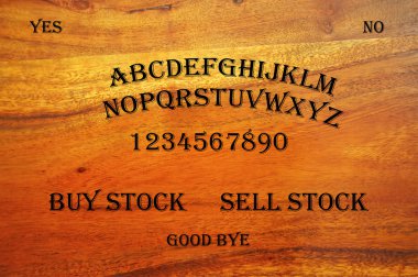 Ouija Board with Stock Question clipart