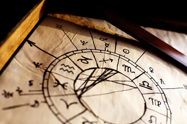 Традиционный гороскоп — стоковое фото