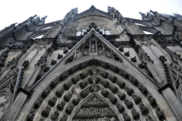 Portal at gothic cathedral — Stock Photo, Image