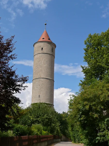 Wachturm in Dinkelsbühl, Bayern — Stockfoto