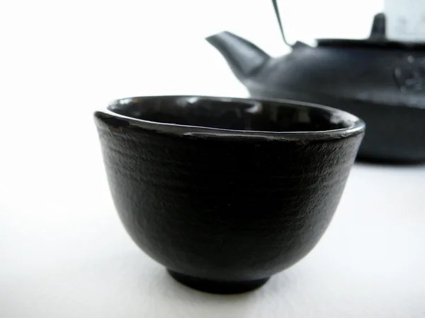 Чайник и чашка — стоковое фото