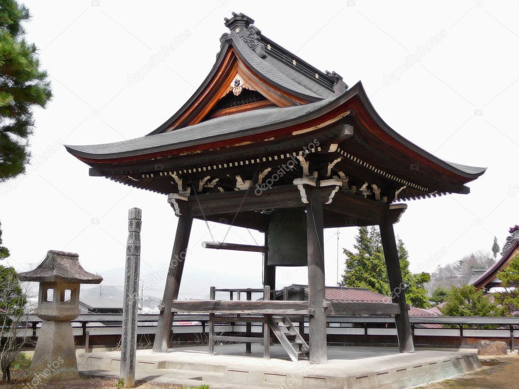 Bell Tower in a Buddhist Temple, Japan