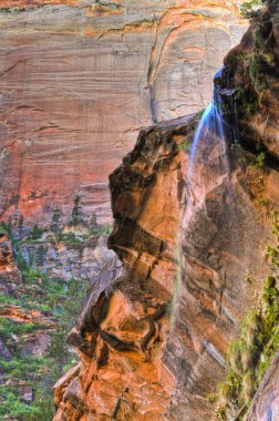 zion canyon ağlayan kaya