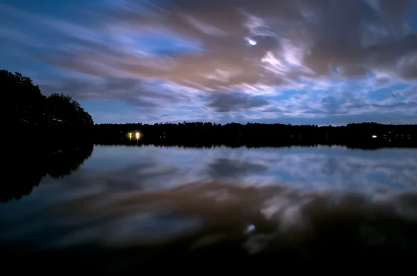 Cielo nocturno dramático — Foto de Stock