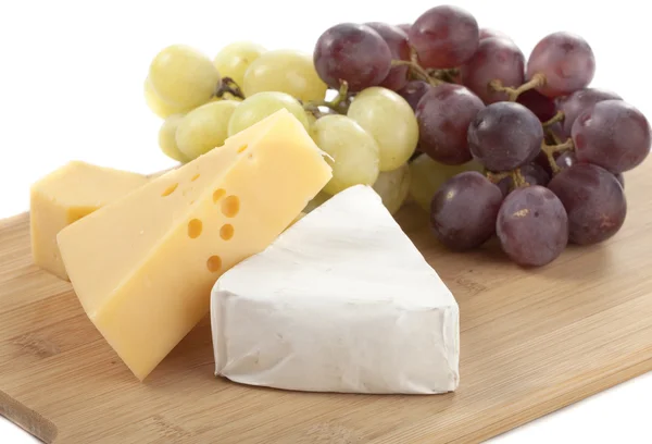 チーズとブドウ — ストック写真