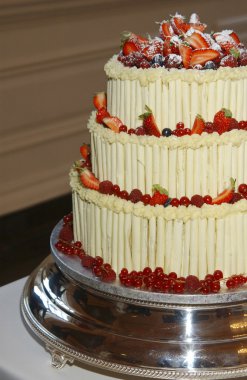 3 layer wedding cake clipart