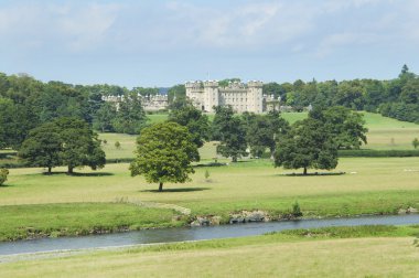 Floors Castle and river Tweed clipart