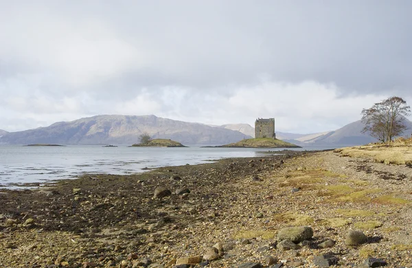 Castle Stalker in late autumn — Stock Photo, Image