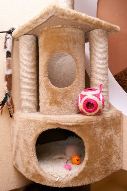 Small house for cats clipart