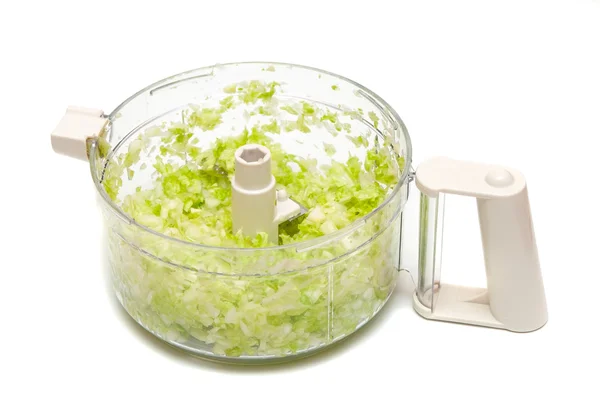 Измельченный салат из пластика — стоковое фото