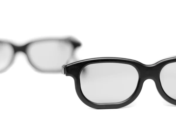 Glasögon med en svart ram — Stockfoto
