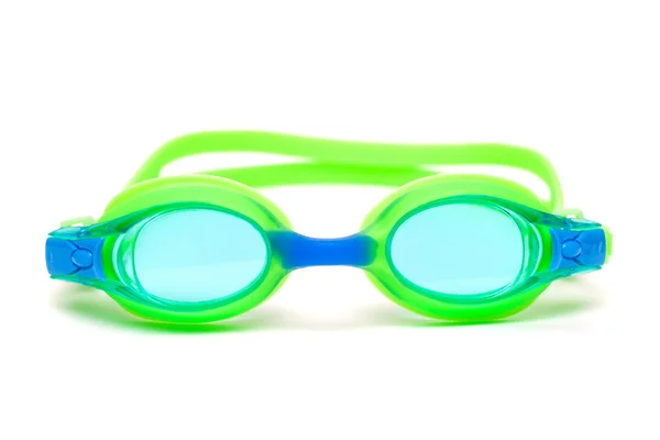 在白色背景上的游泳眼镜 — 图库照片