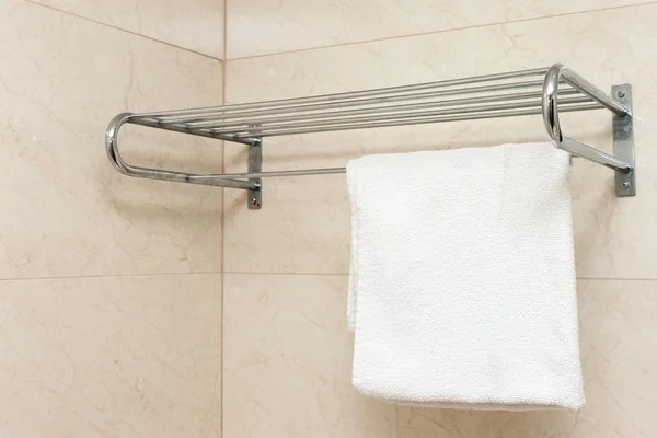 White towel on shelf — Stock Photo, Image