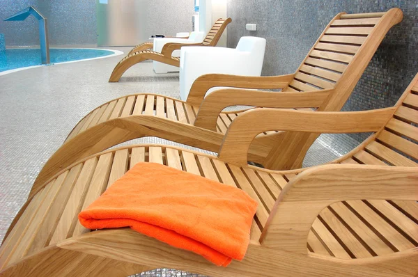 Sunbeds in the fitness — Stock Photo, Image