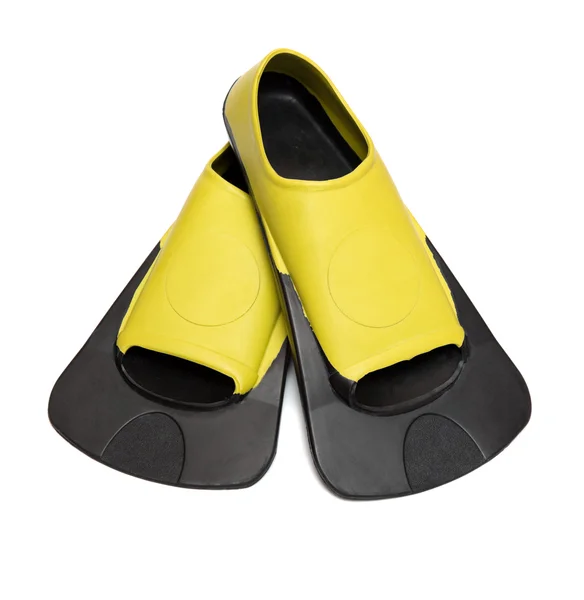 Yellow Flippers for swimming — Stock Photo, Image